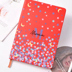 Personalized Notebook with Name A5 A6 / Custom Journals / Monogrammed Sketchbooks Blank, Lined Paper / Customized Gift for Her / Star Moon