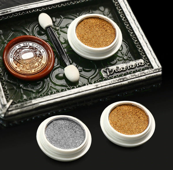 Gold Silver Powder Wax Beads, Golden Powder for Wax Sealing, Wax Beads Seals, Invitation Wax Stamp, Wedding/Letter Wax Sealing Decoration