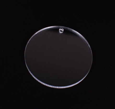 Clear Circle Disc Acrylic Keychain Blanks With Hole, Acrylic Blanks For Vinyl, Laser Cut Key Chains, Customize Jewelry Blanks, Ornaments,
