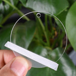 Clear Circle Disc Acrylic Keychain Blanks With Hole, Acrylic Blanks For Vinyl, Laser Cut Key Chains, Customize Jewelry Blanks, Ornaments,