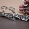 Personalized Name Keychain, Custom Keyring, Your Name Keychain, Durable Metal Key Chain, Stainless Steel Keychain, Nametag Luggage Tag, Gift