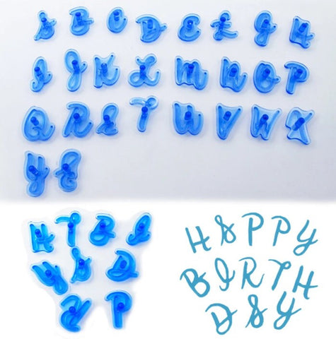 26 Pcs Alphabet Stamps, Letter Stampings, Number Letters Fondant Clay Stamp Press, Soap Stamp Press, 0-9 and A-Z, Polymer Clay Letter Stamp