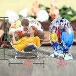 บล็อกภาพถ่ายกลมส่วนตัว, ภาพถ่ายคริสตัลสีสั่งทำ, ของขวัญส่วนตัว, ของขวัญคริสต์มาส, ของขวัญไม่ซ้ำใคร, ของขวัญภาพถ่ายสั่งทำ, ของขวัญคู่รัก