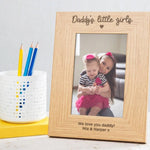 Custom Photo Frame - Family Name - Personalized Laser Engraved Photo Frame - Picture Frame - Gift For Him Gift For Her Anniversary Dad Mom