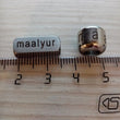Personalized Beads - Engraved Beads - Custom Spacer Beads - Stainless Steel Metal - Edelstahlperlen Silber Gravur - Jewelry Bracelet Making
