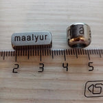 Personalized Beads - Engraved Beads - Custom Spacer Beads - Stainless Steel Metal - Edelstahlperlen Silber Gravur - Jewelry Bracelet Making