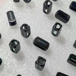 Personalized Beads - Engraved Beads - Custom Spacer Beads - Stainless Steel Metal - Edelstahlperlen Silber Gravur - Jewelry Bracelet Making