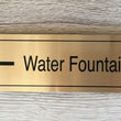 Custom Gold Sign - Personalized Gold Door Sign - Custom Made Signs for House Business or Office - Metal Plaques - Custom Engraved Wall Name