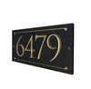 Custom Address Plaque - Modern House Number Sign - Black Personalized House Number Plaque - Housewarming Gift - Outdoor Street Porch Sign