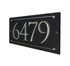 Custom Address Plaque - Modern House Number Sign - Black Personalized House Number Plaque - Housewarming Gift - Outdoor Street Porch Sign