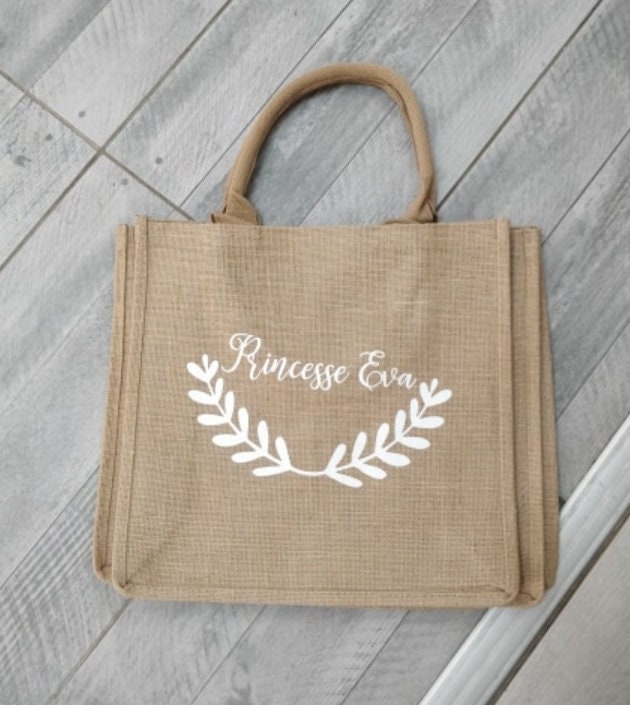 1 set Initial Canvas Tote Bag for teachers gift,Personalized