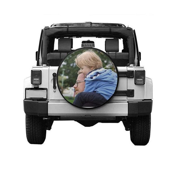 Custom Spare Tire Cover, Personalized Spare Tire Cover, Your Design Wheel Cover for Jeep Trailer RV SUV, Gift for Car Lover, Camping Gift