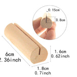 20 Pcs Wedding Place Card Holder - Wooden Photo Clips -  Desktop Decor Table Number Stand Name Clips - Message Clips - Table Decor Setting