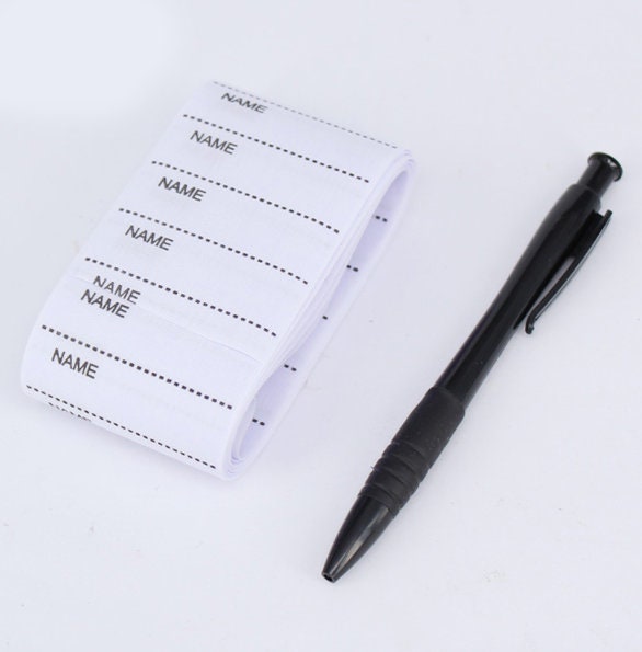 200 Pcs Iron On Labels - Custom Clothing Fabric Label Name Tag Handmade Design -Personalized Iron on Tags - Daycare Name Labels School Camps