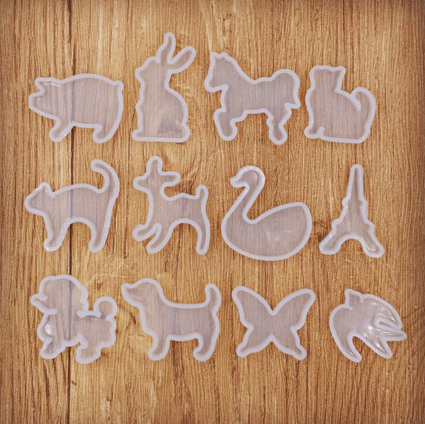 Animal Mold, Dog Cat Pig Poodle Bird Horse Rabbit Duck Deer Eiffel Tower Candy, Clay, Animal, Cooking, Jewelry, Farm, Chocolate, Cookies