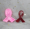 Cancer Ribbon Mold - Awareness Ribbon Mold Silicone Mould - Keychain Mold - Resin Polymer Clay Fondant Candy Wax - Pendant Charm Emblem