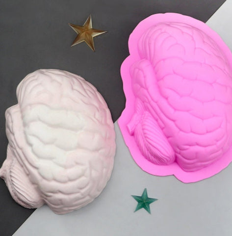 Anatomical Brain Mold Silicone Mould - Neurology Mold - Resin Polymer Clay Fondant Chocolate Candy - Candle Soap Mold Wax Mold Plaster