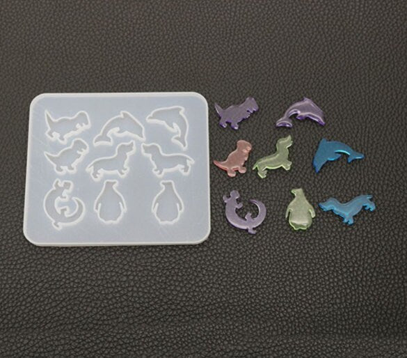 Animal Mold, Dinosaur Dolphin Dog Lizard Penguin Candy, Clay, Animal, Cooking, Jewelry, Farm, Chocolate, Cookies, Gumpaste, Fondant Silicone