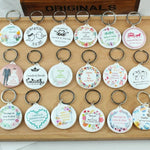 Custom Wedding Name Keychain,  Mirror Keyring, Personalized Name Keychain, Wedding Favor, Durable Key Chain, Nametag Luggage Tag, Keyholder