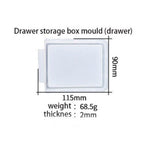 Resin Drawer Mold - Jewelry Box Mold - Desktop Storage Drawer Mold For Epoxy Resin - 3 Layer - Silicone Jewelry Trinket - Ornament Case