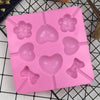 Silicone Lollipop Mold - Candy Making Supplies - Candies Sucker - Heart Sweet Treat Flexible Plastic Mold For Resin Crafts - Polymer Clay