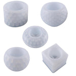 Round Candle Holder Mold -  Resin Mold -  Epoxy Mold -Silicone Round Cylinder Mold - Cube Hollow Soap Mold Mould - DIY Craft Supplies