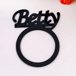 20 Custom Napkin Ring - Personalized Housewarming Gifts - Custom Table Settings - Place Settings for Wedding Reception - Bridal Shower Decor