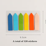Colorful Index Sticky Notes  Set - Arrow Index Stickers Page Markers - Planner Bullet Journal Scrapbook - Study Supplies - School Stationary