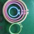 Colorful Embroidery Hoops, Round Plastic Embroidery Hoops, Sewing Hoop, Wall Decor Hoop, Embroidery Hoop, Hoop Art, Embroidery Display