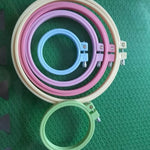 Colorful Embroidery Hoops, Round Plastic Embroidery Hoops, Sewing Hoop, Wall Decor Hoop, Embroidery Hoop, Hoop Art, Embroidery Display