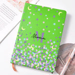 Personalized Notebook with Name A5 A6 / Custom Journals / Monogrammed Sketchbooks Blank, Lined Paper / Customized Gift for Her / Star Moon