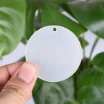 Clear Circle Disc Acrylic Keychain Blanks With Hole, Acrylic Blanks For Vinyl, Laser Cut Key Chains, Customize Jewelry Blanks, Ornaments,