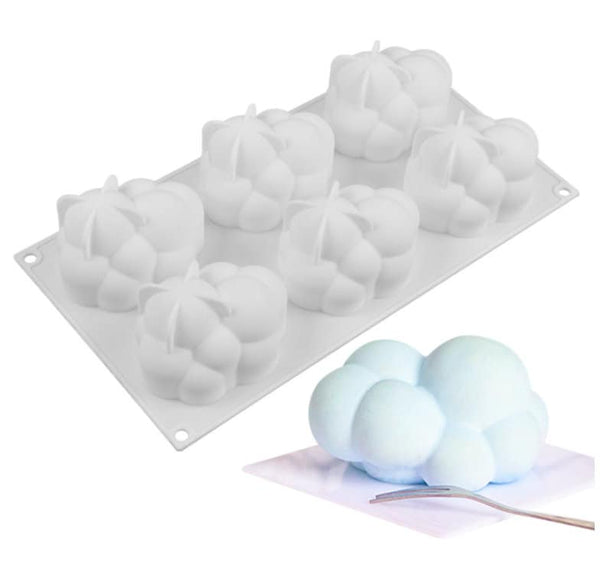 Puffy Cloud Silicone Mould For Candy Chocolate Soap Soap Mold, Raincloud Mold, Small Cloud Stud Mold, Cake Mold, Resin Mold Ice Mold