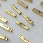 Personalized Beads - Engraved Beads - Custom Spacer Beads - Stainless Steel Metal - Edelstahlperlen Silber Gravur - Jewelry Bracelet Making