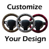 Custom Steering Wheel Cover, Personalized Car Accessories - Customizable with your Picture, Logo, Image, Text - Gift for Car Lovers