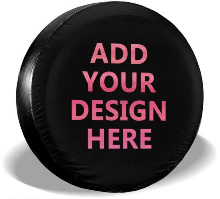 Custom Spare Tire Cover, Personalized Spare Tire Cover, Your Design Wheel Cover for Jeep Trailer RV SUV, Gift for Car Lover, Camping Gift