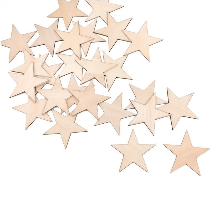 Laser Cut Wood Stars, Traditional Wooden Stars, Wood Star, Unfinished –  LightningStore