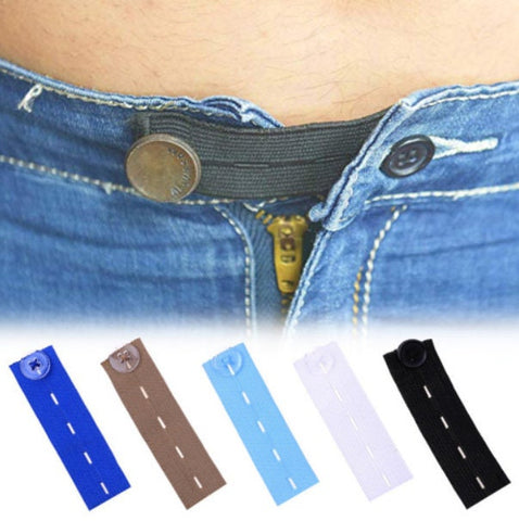 Convenient Pant Waist Expander - Adjustable Waistband Skirt Trousers Jeans Elastic Button Extender for Men Women Jeans Pants Button Extender