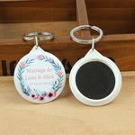 Custom Wedding Name Keychain,  Mirror Keyring, Personalized Name Keychain, Wedding Favor, Durable Key Chain, Nametag Luggage Tag, Keyholder