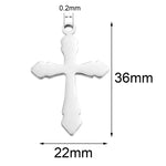 Cross Charm Pendant, Cross Charm, Tiny Cross Pendant, Antique Religious Charms, Bulk Silver Charms, Jewelry Making, Christian Faith Jewelry
