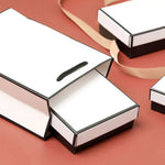 Custom Jewelry Boxes,  Personalized Paper Boxes, Custom Logo, Small Packaging Boxes Drawer, For Earring Necklace Ring, Bulk Wholesale