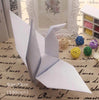 White Origami Crane Garland String - Wedding Decoration - Paper Crane - Geometric Nursery Children Home Decor
