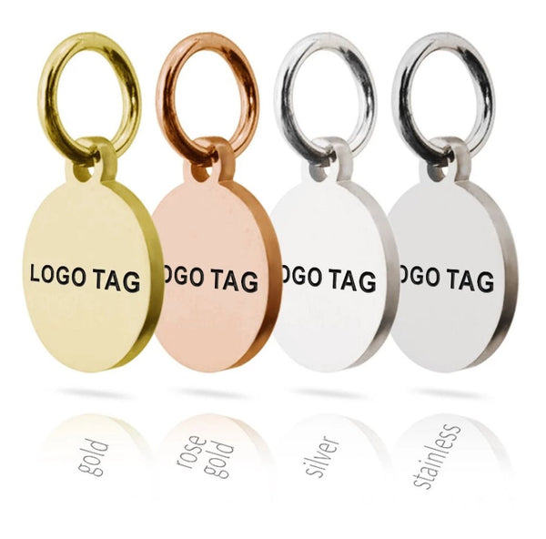 50 Custom Charm, Silver Gold Stainless Steel Personalized Charm, Logo Charm Beads, Laser Engraved Charm Beads For Jewelry Bracelets Making