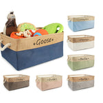 Personalized Foldable Storage Basket - Customized Kids Toy Organizer - Custom Dog Toy Basket Dog Toys Storage Bag Dog Toy Bin Pet Toy