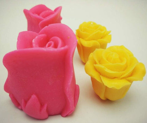 Rose Mold - Flower Resin Clay- Silicone Rubber, Fondant, Chocolate, Soap, Wax, Decorating Tools Sugarcraft Cake, Polymer, Candy Baking