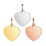 Small Heart Charm - Dainty Gold Silver Rose Gold Mini Heart Add On Charm - Dainty Heart - Love Inspired Gold Heart Pendant Jewelry