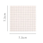 White Kraft Sticky Notes Set - Lined Grids Stickers Stickies for Studying Planner Bullet Journal Scrapbook Study Supplies School Stationary
