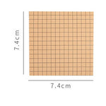 White Kraft Sticky Notes Set - Lined Grids Stickers Stickies for Studying Planner Bullet Journal Scrapbook Study Supplies School Stationary