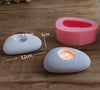 Candle Holder Mold - Round Heart Lotus Rock Hollow Soap Mould - Resin Mold -  Epoxy Mold - Silicone Round Cylinder Mold - DIY Craft Supplies