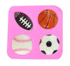 Basketball Football Soccer Baseball Silicone Mold, Sports Plaster Silicone Mold, Cake, Chocolate, Decoration, Epoxy Resin Casting Crafts DIY